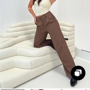 NEW NEVER WORN Princess Polly Archer Pants Brown Petite 8P